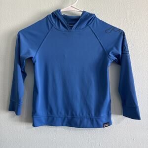 Patagonia Hoodie Boys 5T Long Sleeve Casual Hooded Lightweight Blue